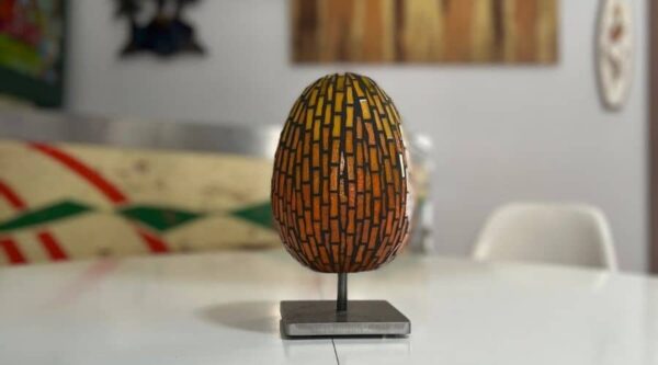 Mosaic Egg Sculpture